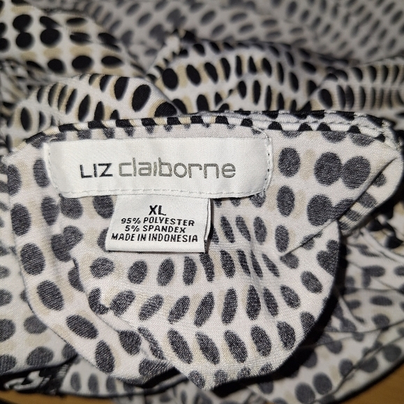 Liz Claiborne short sleeve blouse XL - Picture 6 of 6